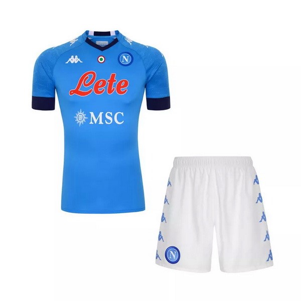 Camiseta Napoli Replica Primera Ropa Niños 2020/21 Azul